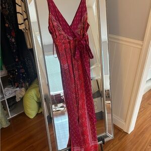 Free People Red Jumpsuit